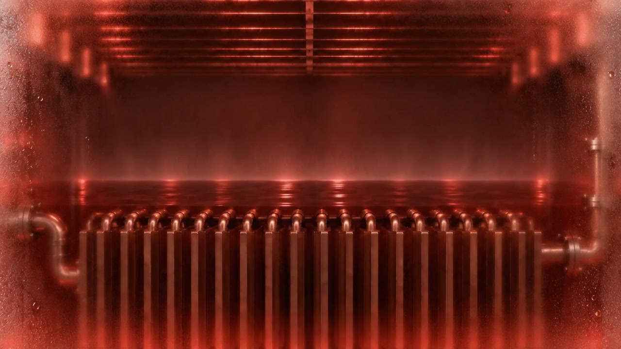 Abstract cooled blue thermal surface